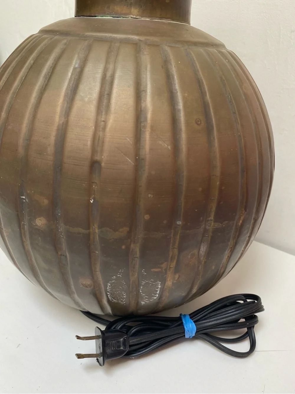 Brass Melon Form Table Lamp 15